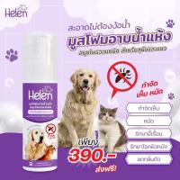 Helen มูสโฟมอาบน้ำแห้ง สำหรับสุนัขและแมว สัตว์เลี้ยง รักษาเห็บหมัด ผิวหนัง