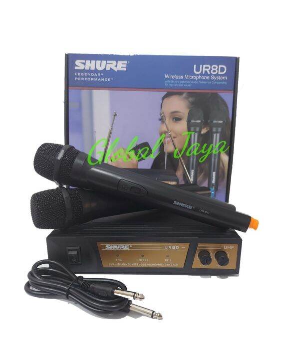 mic wireless shure UR8D double mic handle shure UR 8D wireless