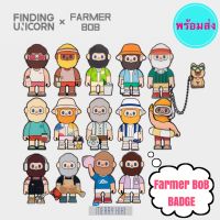 (พร้อมส่ง) Farmer BOB BADGE Island Series. เข็มกลัด แม่เหล็ก