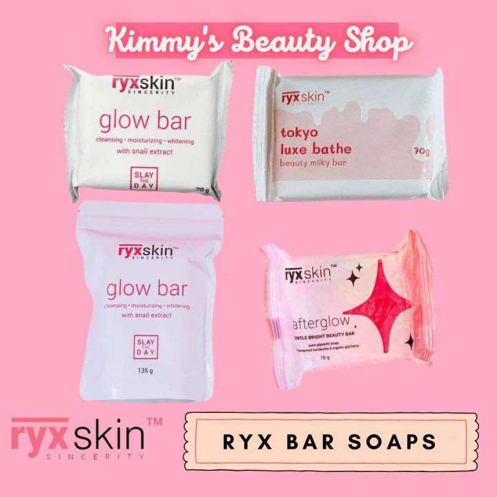 Ryx Bar Soaps Glowbar/Tokyo Luxe Bar/Afterglow Gentle Bright Beauty Bar Lazada PH