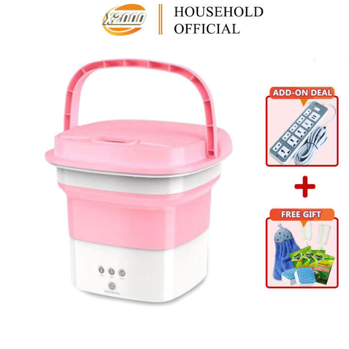 2 in 1 Mini Washing Machine Portable with Dryer Automatic Mini Foldable Washer and Dryer Machine