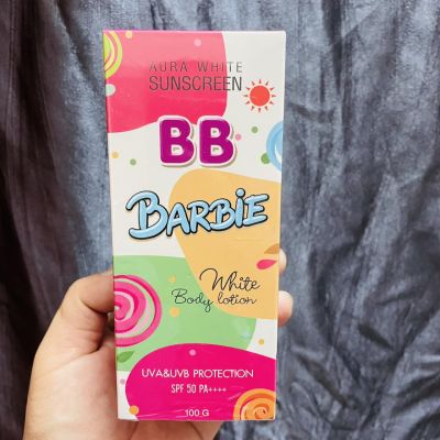 AURA White BB Barbie Sunscreen Body Lotion บาบี้ บีบี ไวท์ เอสพีเอฟ 50++