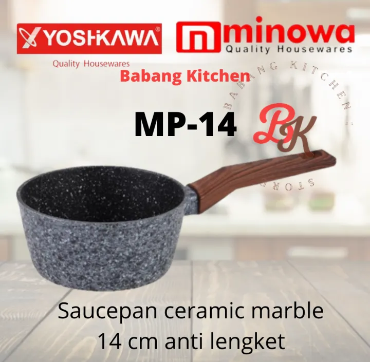 yoshikawa MP14 // saucepan marble cocok untuk Mpasi ukuran 14 cm marble