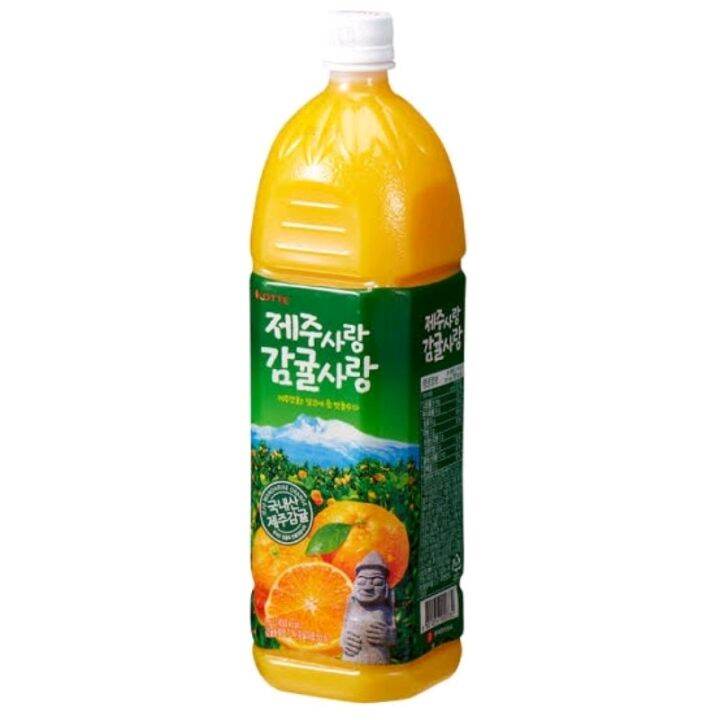 LOTTE Jeju Mandarin Orange Juice Drink 1.5L Lazada PH