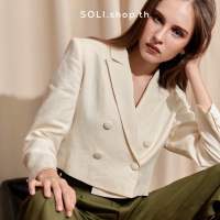 Classy cropped Blazer Linen