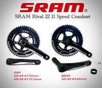 +จานหน้าเสือหมอบ SRAM RIVAL22 11 speed 50/34 165,170,172.5 BB30&amp;GXP ราคาพิเศษ