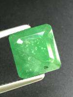 มรกตบราซิล 4.07cts, 10.2x9.7x5mm ทรงแปดเหลี่ยม หินธรรมชาติ 100% ไม่เผา Certified Brazil Emerald 4.07cts, 10.2x9.7x5mm Octagon shape 100% Natural Gemstone