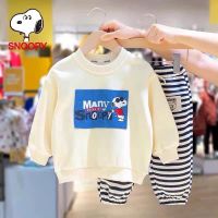 พร้อมส่ง Set Snoopy ฟ้า (เสื้อ+กางเกง)