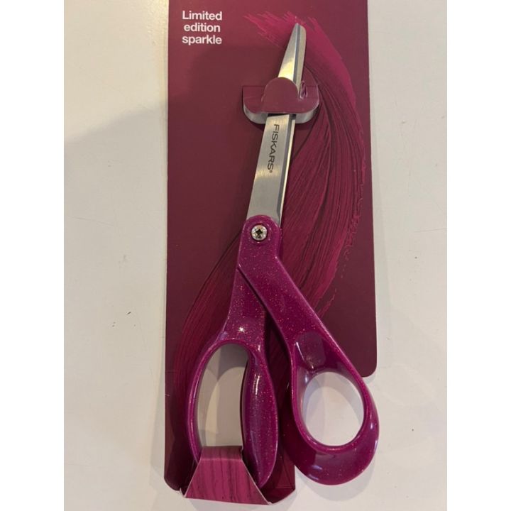 fiskars-original-8-scissors-raspberry-sparkle-glitter-limited-edition-new