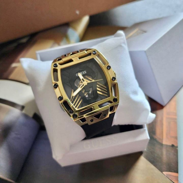 นาฬิกาข้อมือ-guess-mens-gold-pvd-quartz-watch-gw0500g1-44mm