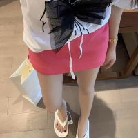 กางเกงกระโปรงเอวสูง High waist skort