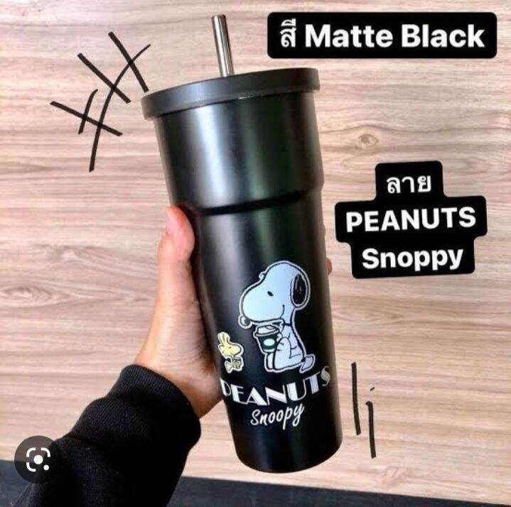 Café Amazon x Snoopy Stainless Tumbler” แก้วอเมซอน แก้วสนุปปี้อเมซอน
