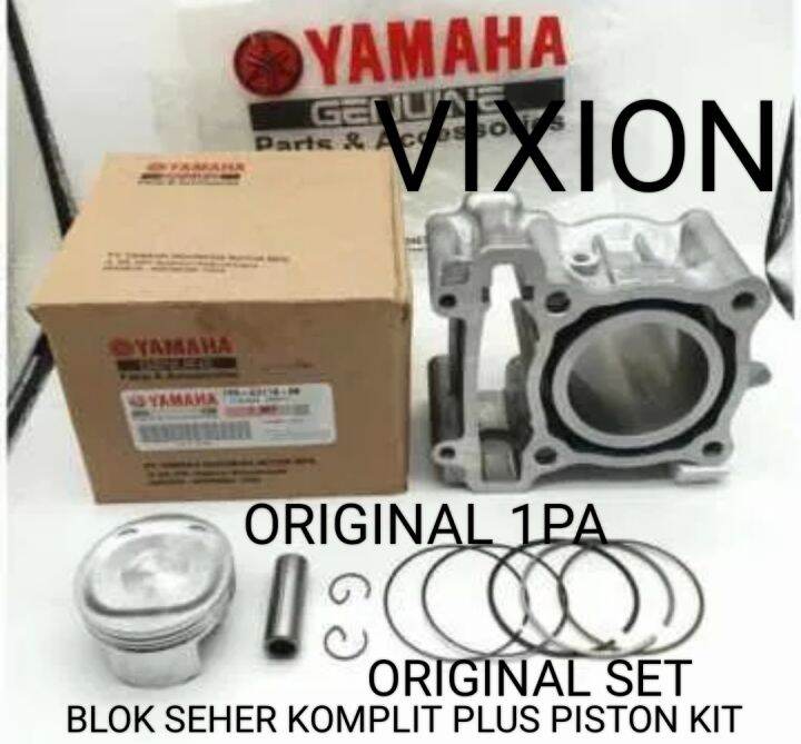 BLOK SEHER KOMPLIT PLUS PISTON KIT VIXION 1 PA ORIGINAL Lazada Indonesia