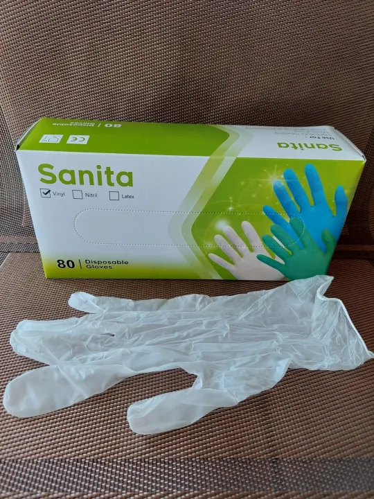 sanita vinyl gloves