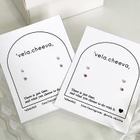 vela.cheeva : *silver925 / earring set ต่างหูเงินแท้ เซ็ตต่างหูจิ๋วเงินแท้ เปลี่ยนสีได้ ( 2mm )