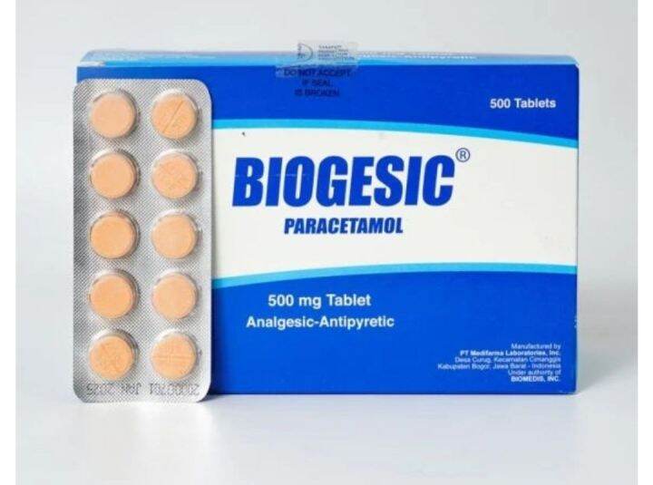 Biogesic Paracetamol 20s Lazada