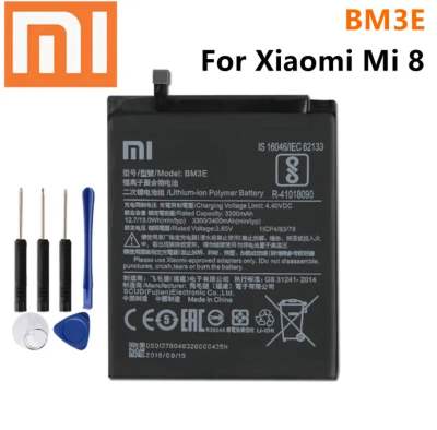 แบตเตอรี่ BM3E สำหรับ Xiaomi Mi 8 Mi8 M8 battery 3400MAh แบตเตอรี่ทดแทนคุณภาพสูง