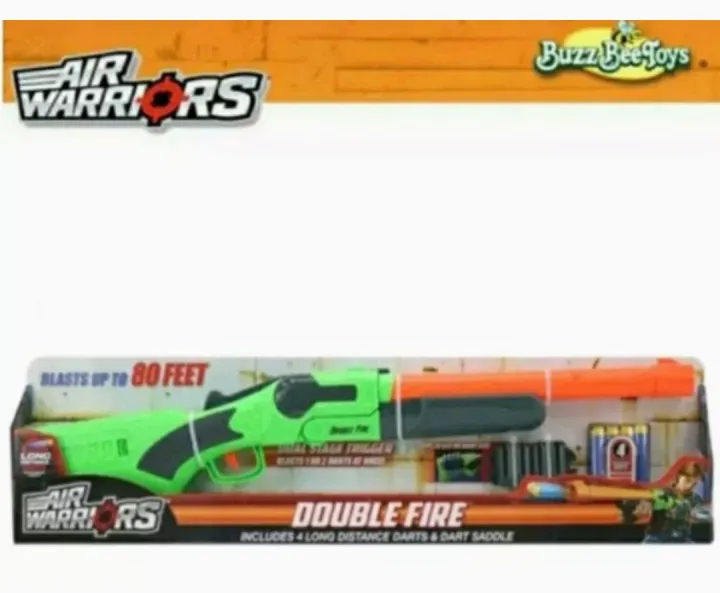 Air Warriors Buzz Bee Double Fire Nerf Shotgun Lazada Ph