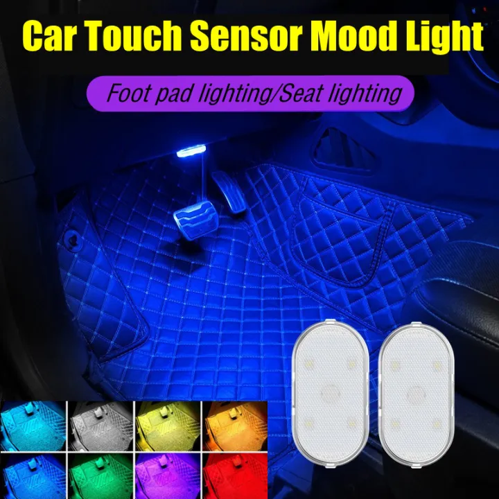 Car Mood Light Touch Sensor Light Rechargeable Interior Reading Light