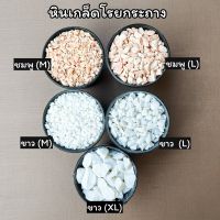 หินโรยสีขาว สีชมพู  หินโรยกระถางต้นไม้  หินแคคตัส หินตู้ปลา (200g. และ 500g.)