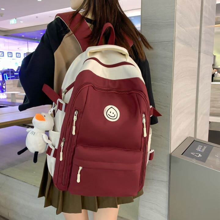 Schoolbag Female Ins Style Japanese Style Simple Backpack High School
