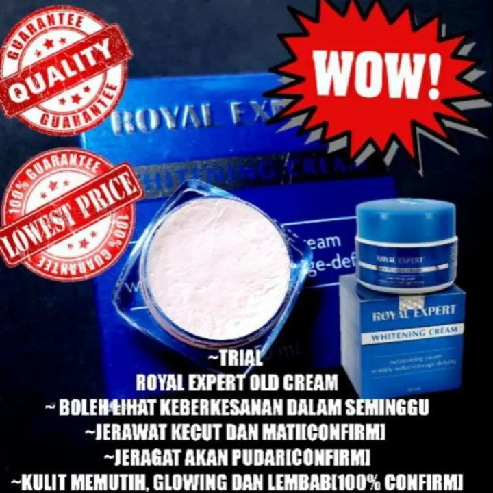 100 ORI Royal Expert Cream Whitening Cream Lazada