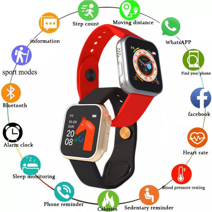 ♥ Ready Stock +FREE Shipping ♥ D20 Ultra Smart Watch Sports Heart Rate Student Male And Female Bluetooth Call Watch Ultra-long Endurance Electronic PK Y68 | Lazada