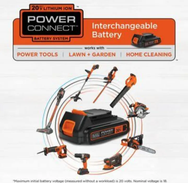 Baterai 18V - 20V Black Decker ( 1.5Ah - 2Ah ) Power Connect Lithium ...