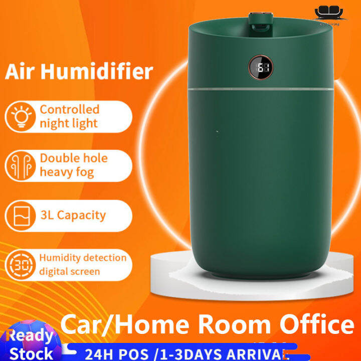 【Malaysia Ready Stock】3000mL Air Humidifier Dffuser Ultrasonic