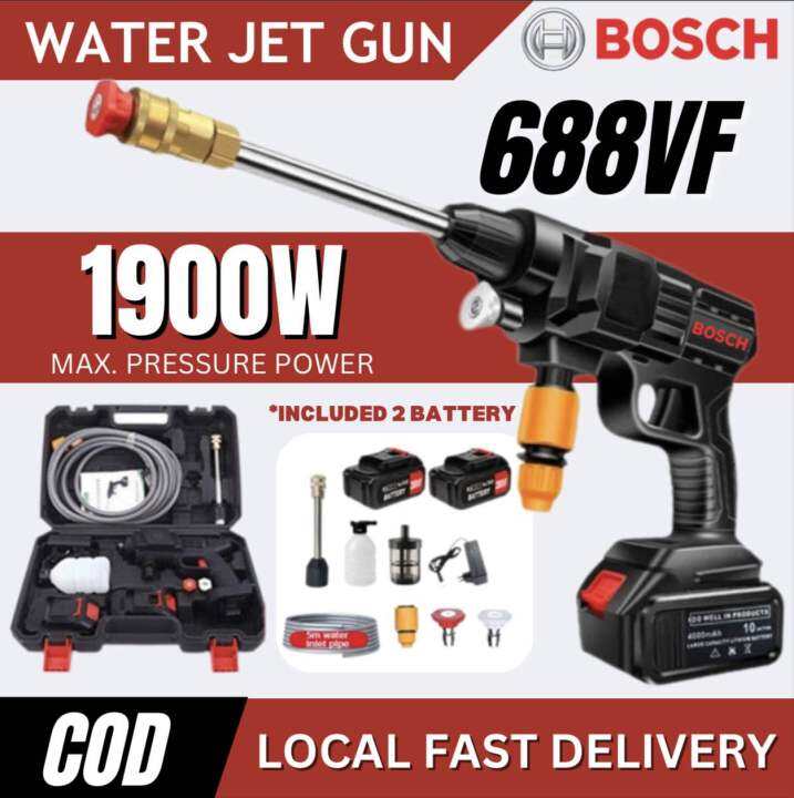 Cordless Bosch 999VF Water Jet Portable Car Wash Multi-purpose High ...