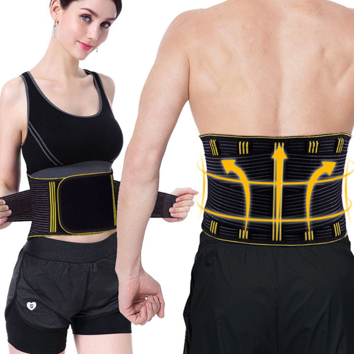 Back Brace, Lumbar Support Belt Waist Backbrace for Back Pain Relief ...