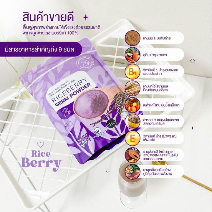 ส่งไว-ข้าวบดผง-จัดส่งฟรี-5-000กรัม-จมูก-ข้าว-ไรซ์-เบอรี่-บดผง-ตราลุงประโยชน์ชาวนาไทย