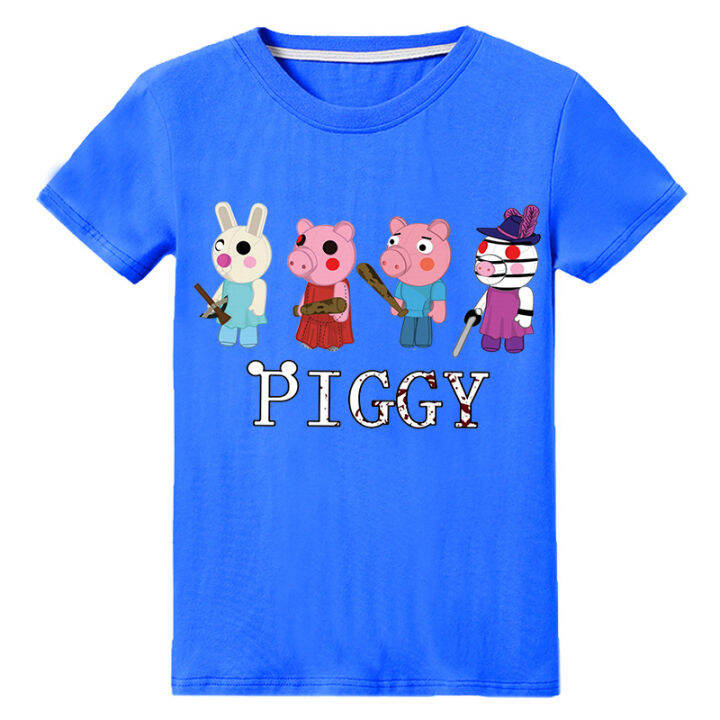 Children's T-shirt cotton Roblox piggy