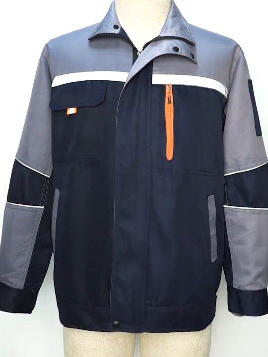 【Unisex】PPE Safety work jackets outerware Safety jacket with reflector Safety officers jacket