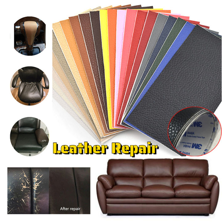 Leather Repair Patch for Couches Large Self-Adhesive refinisher cuttable  reupholster Tape Patches kit for Couch Car Seats - AliExpress