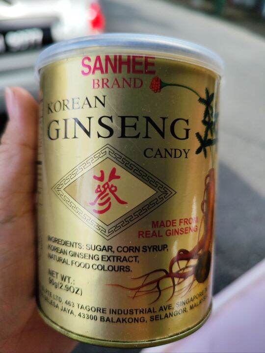 Korean Ginseng candy 韩国人參糖90g*1box Lazada