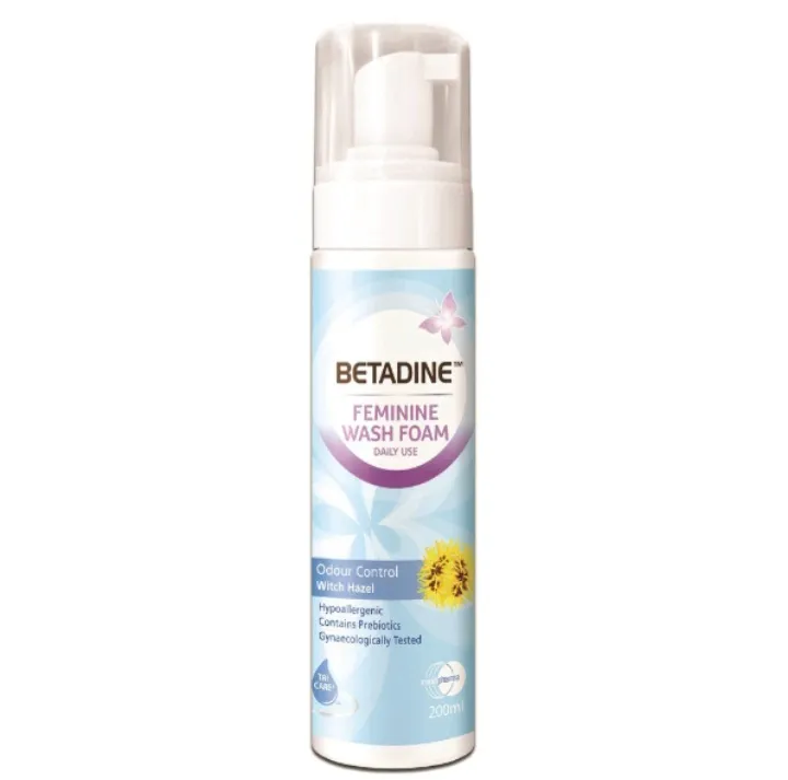 BETADINE FEMININE WASH FOAM 200ML ODOR CONTROL Lazada PH