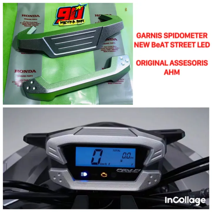 Garnis Spedometer garnish panel Speedometer Honda Beat street led new