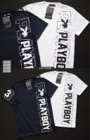 พร้อมส่ง ? เสื้อยืดเพย์บอย playboy งานสกรีนข้าง ผ้าคอตตอล