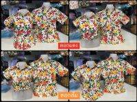 เสื้อลายดอก เสื้อสงกรานต์ ผ้าคัตตอน ไม่ร้อน มี ชาย หญิง