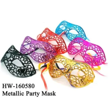 hot selling party bar masquerade half face men's painted mask spray paint  men's and women's mask
