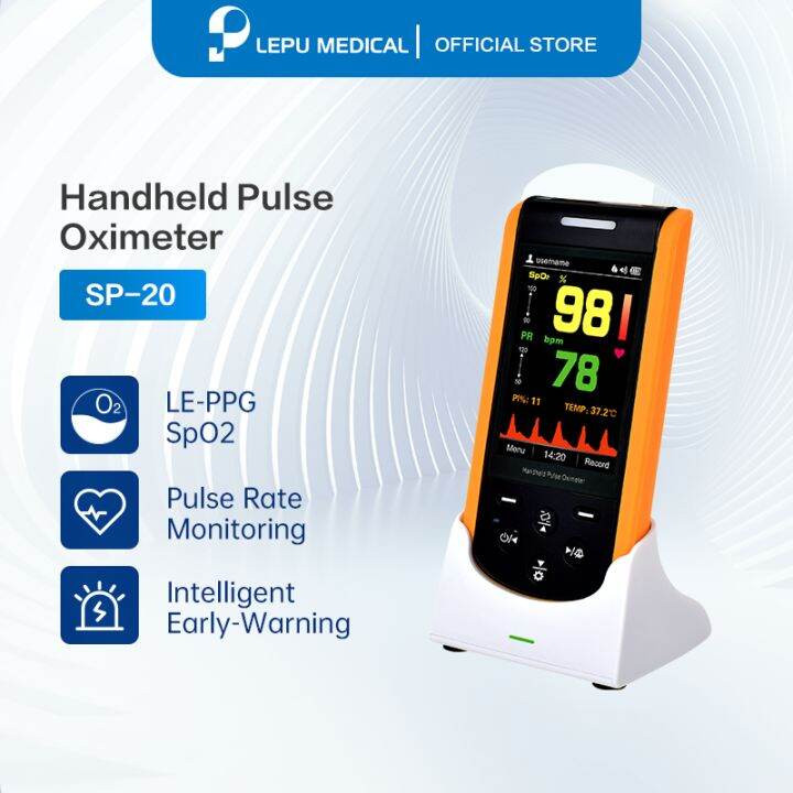 Lepu Digital Portable Rechargeable Handheld Pulse Oximeter SP20 is
