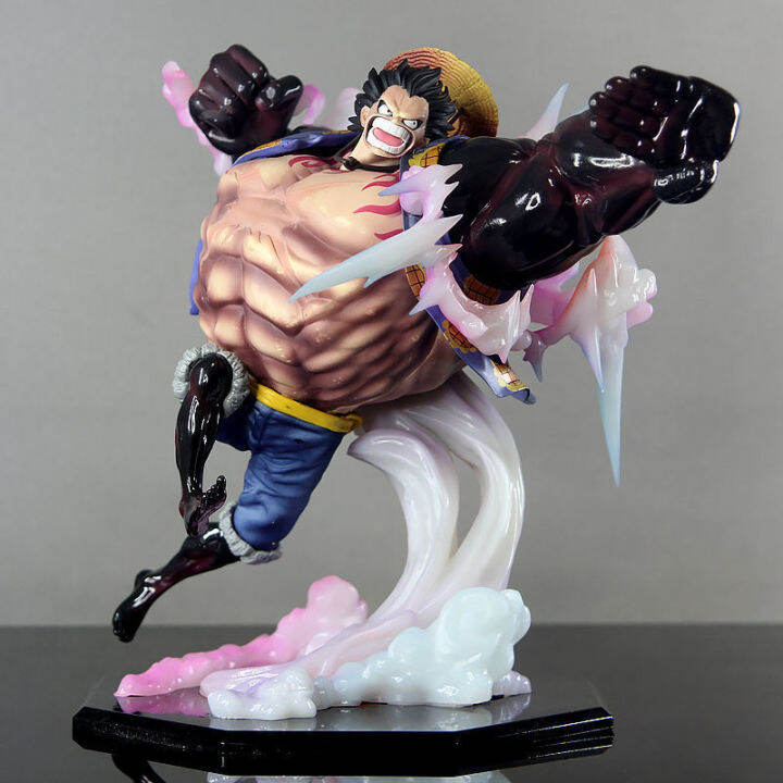 Kids Toy 15cm OnePiece Luffy Bound Man Gear 4 Battle Form Statue Full ...