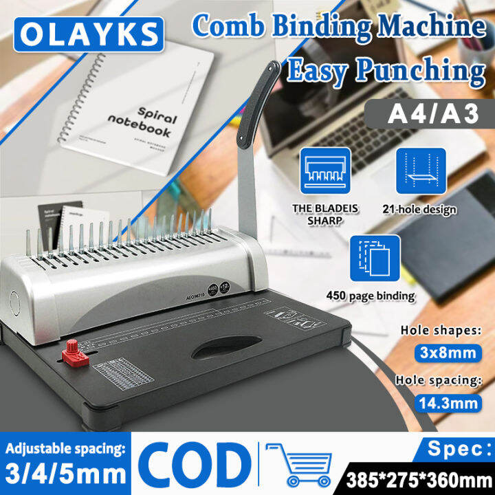 binding machine A4 A3 office school home heavyduty binding