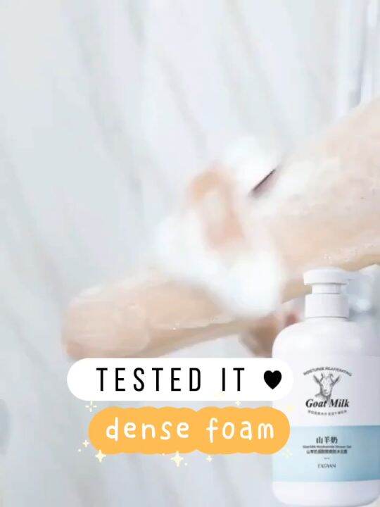 500ML Goat Milk Mousse Whitening Body Wash Whitening Shower Gel