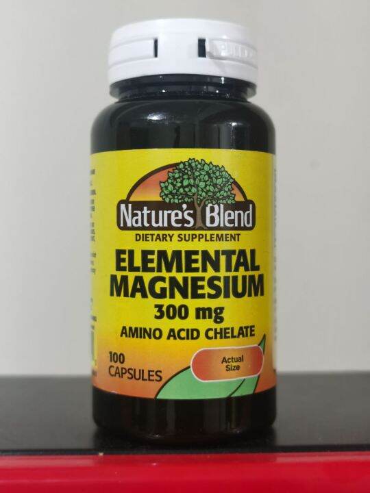 Natures Blend Elemental magnesium 300mg amino acid chelate 100 capsule