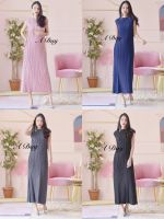 Premium Long Pleated maxi Dress  ชุดเดรสยาวผ้าอัดพลีททั้งตัวอย่างดี เนื้อผ้าทิ้งตัวและอยู่ทรงตามแบบฉบับงานแบรนด์ งานปราณีตอัดพลีตแบบพรีเมี่ยม ทรงนี้ไม่ต้องกลัวแขนใหญ่เลยจ้าาา ใส่ได้หลายโอกาส ยืดตามตัว