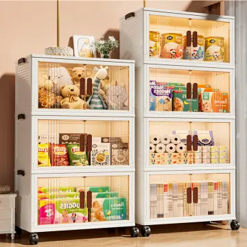 Installation Free Kitchen Lockers, Multi-layer Storage Shelves