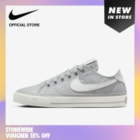 Nike Womens Court Legacy Canvas Shoes - Light Smoke Grey  ไนกี้ รองเท้าผู้หญิง Court Legacy Canvas - สีไลท์สโมคเกรย์