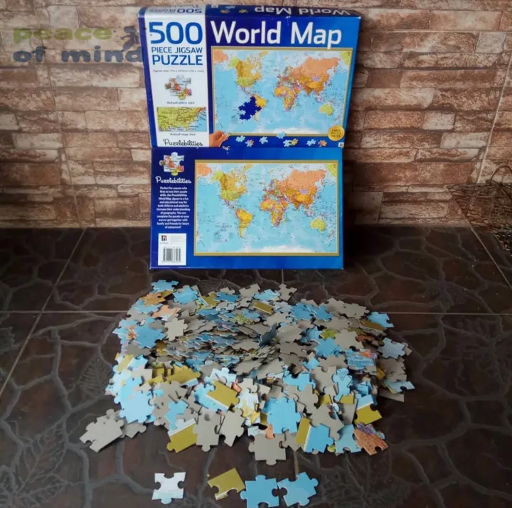 Puzzlebilities: World Map 500 Piece Jigsaw Puzzle | Lazada